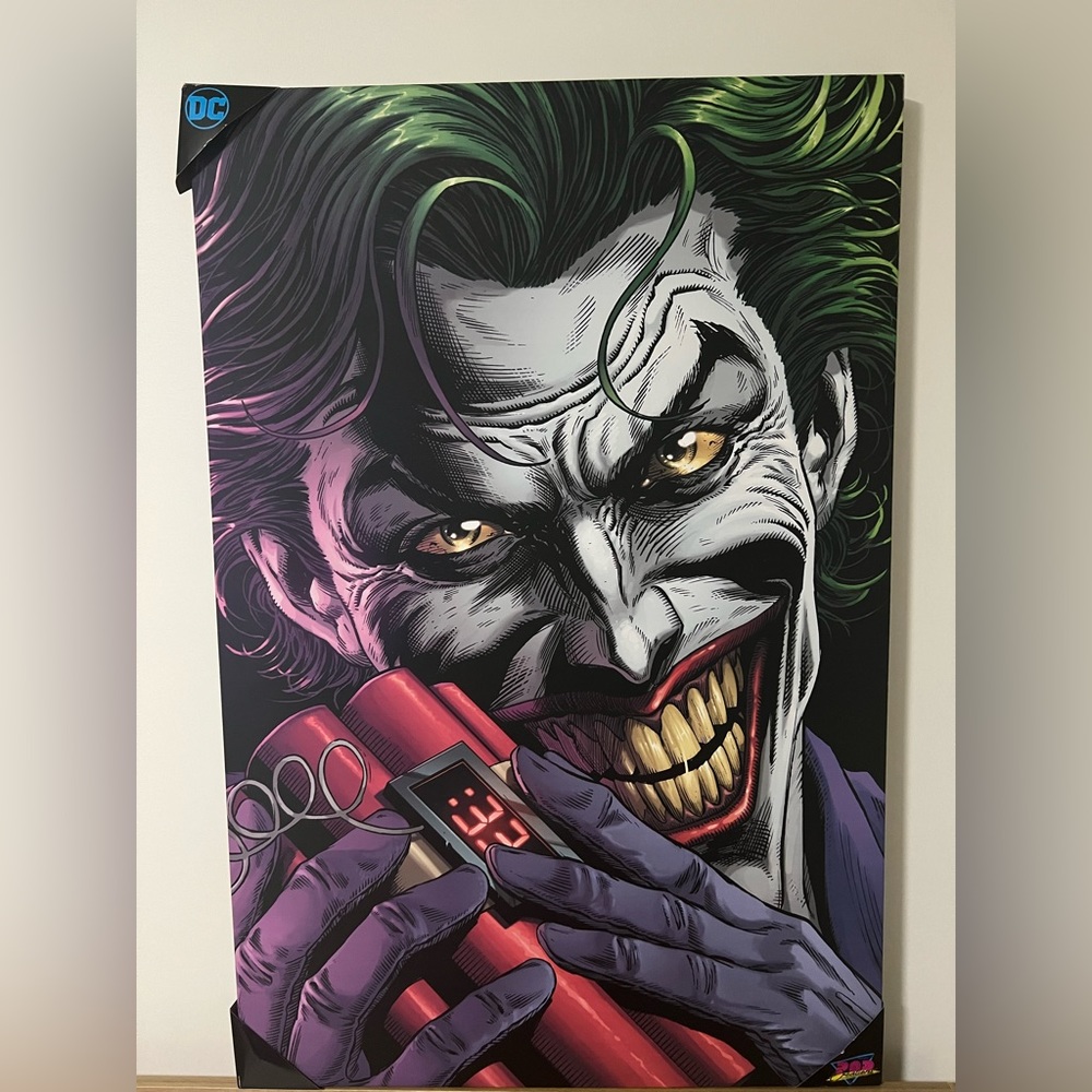 202 Creations Canvas Wall Art 24” x 36” Joker DC Art Inspire